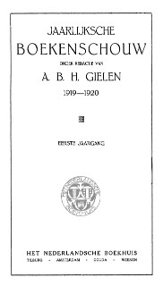 boekenschouw 1919